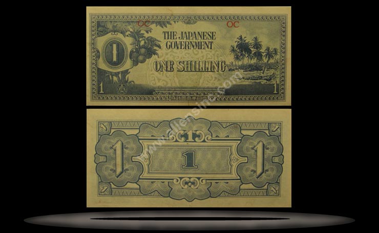 Oceania Banknote, 1 Shilling, ND (1942), P#2a MAIN