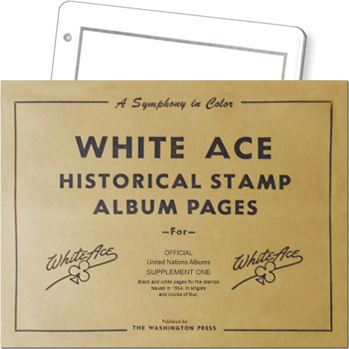 White Ace Supplement - Official United Nations, 'OUN1', 1954 MAIN