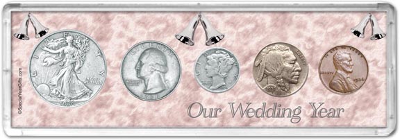 1936 Our Wedding Year Coin Gift Set MAIN
