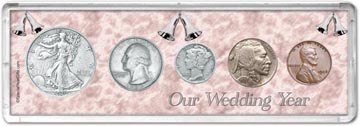 1936 Our Wedding Year Coin Gift Set THUMBNAIL