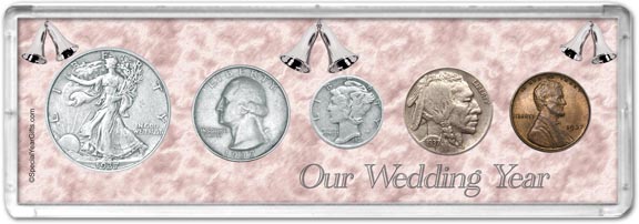 1937 Our Wedding Year Coin Gift Set LARGE