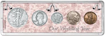 1937 Our Wedding Year Coin Gift Set THUMBNAIL