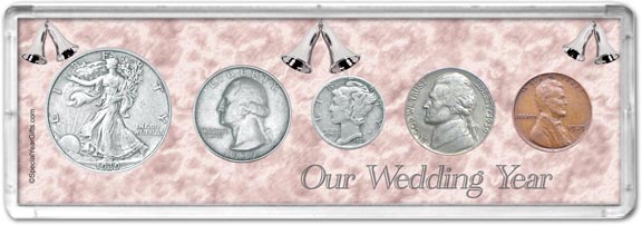 1939 Our Wedding Year Coin Gift Set LARGE