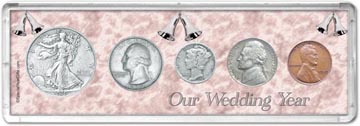 1939 Our Wedding Year Coin Gift Set THUMBNAIL