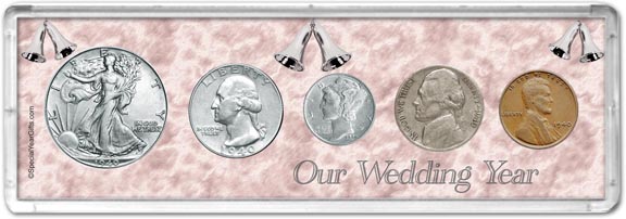 1940 Our Wedding Year Coin Gift Set LARGE