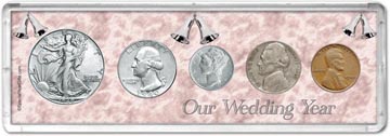1940 Our Wedding Year Coin Gift Set THUMBNAIL