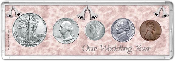 1942 Our Wedding Year Coin Gift Set LARGE
