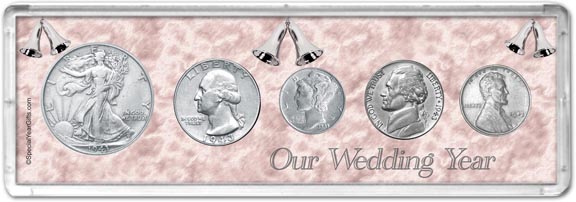 1943 Our Wedding Year Coin Gift Set MAIN