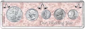 1943 Our Wedding Year Coin Gift Set THUMBNAIL