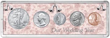 1944 Our Wedding Year Coin Gift Set THUMBNAIL
