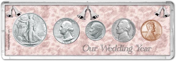 1946 Our Wedding Year Coin Gift Set LARGE