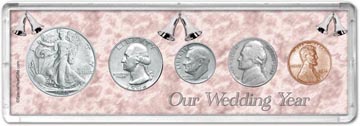 1946 Our Wedding Year Coin Gift Set THUMBNAIL