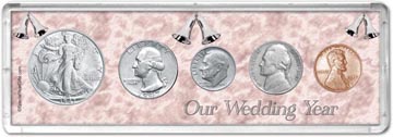 1947 Our Wedding Year Coin Gift Set THUMBNAIL