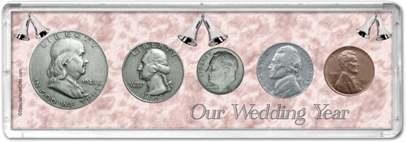 1948 Our Wedding Year Coin Gift Set MAIN