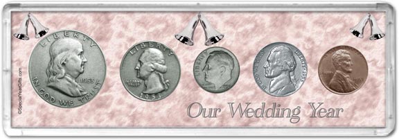 1953 Our Wedding Year Coin Gift Set LARGE