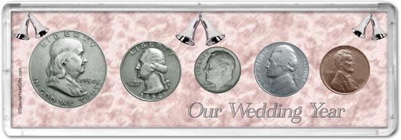 1954 Our Wedding Year Coin Gift Set MAIN
