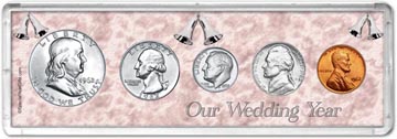 1962 Our Wedding Year Coin Gift Set THUMBNAIL