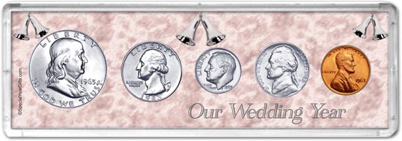 1963 Our Wedding Year Coin Gift Set MAIN