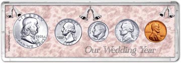 1963 Our Wedding Year Coin Gift Set THUMBNAIL