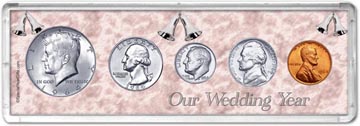 1964 Our Wedding Year Coin Gift Set THUMBNAIL
