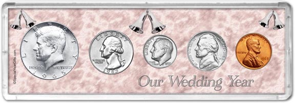 1965 Our Wedding Year Coin Gift Set MAIN