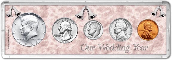 1966 Our Wedding Year Coin Gift Set LARGE