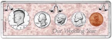 1970 Our Wedding Year Coin Gift Set THUMBNAIL