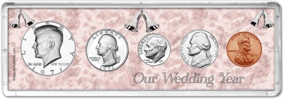 1971 Our Wedding Year Coin Gift Set MAIN