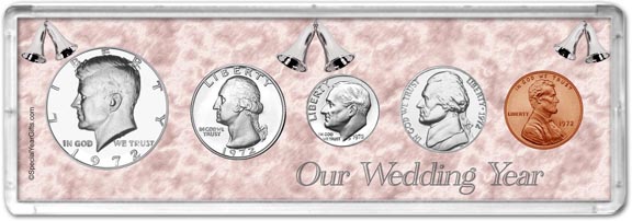 1972 Our Wedding Year Coin Gift Set MAIN