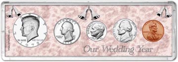 1972 Our Wedding Year Coin Gift Set THUMBNAIL