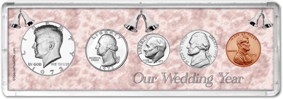 1973 Our Wedding Year Coin Gift Set MAIN
