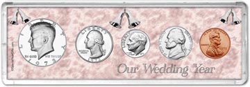 1973 Our Wedding Year Coin Gift Set THUMBNAIL