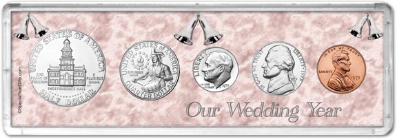 1975 Our Wedding Year Coin Gift Set MAIN