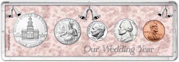 1976 Our Wedding Year Coin Gift Set THUMBNAIL