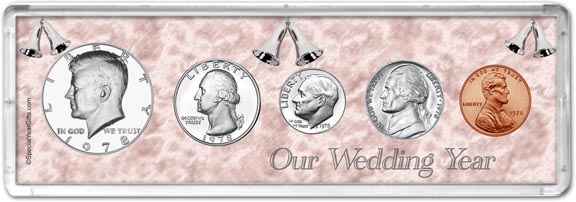 1978 Our Wedding Year Coin Gift Set MAIN