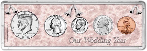 1981 Our Wedding Year Coin Gift Set MAIN