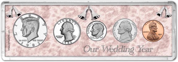 1982 Our Wedding Year Coin Gift Set MAIN
