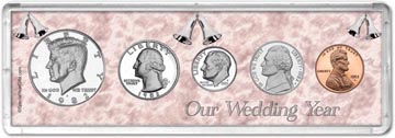 1982 Our Wedding Year Coin Gift Set THUMBNAIL