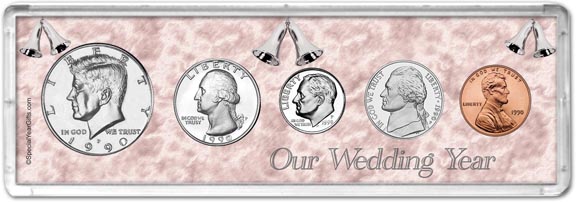 1990 Our Wedding Year Coin Gift Set MAIN