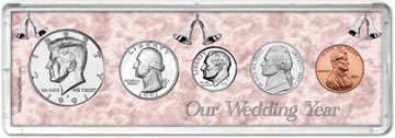 1991 Our Wedding Year Coin Gift Set THUMBNAIL