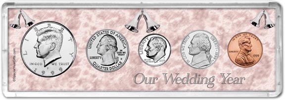 1999 Our Wedding Year Coin Gift Set MAIN