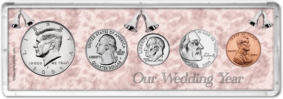 2005 Our Wedding Year Coin Gift Set MAIN