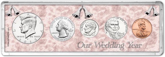 2013 Our Wedding Year Coin Gift Set MAIN