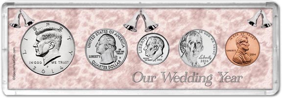 2014 Our Wedding Year Coin Gift Set MAIN