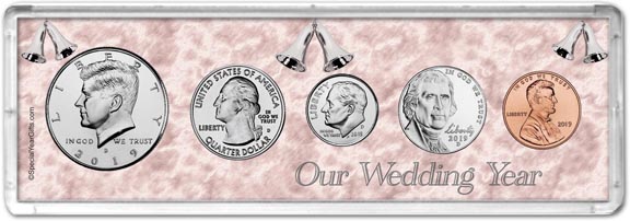 2019 Our Wedding Year Coin Gift Set LARGE