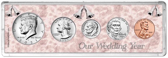 2021 Our Wedding Year Coin Gift Set LARGE