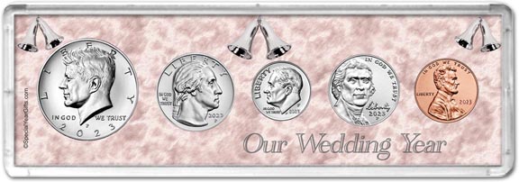 Our Wedding Year Coin Gift Set LARGE