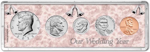 Our Wedding Year Coin Gift Set LARGE