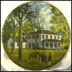 Liberty Hall, Crawfordsville, Georgia Collector Plate by John Alan Maxwell MAIN