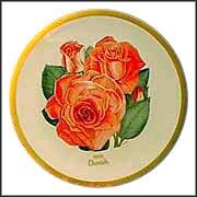 Cherish Rose Collector Plate by Luther Bookout MAIN